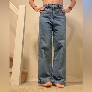 Levi’s Wide Leg Rib Cage Classic Blue Women's Jeans